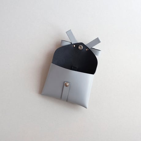 [ sou series] リボンカードケース＃ストーングレー / ribbon card case #stone gray