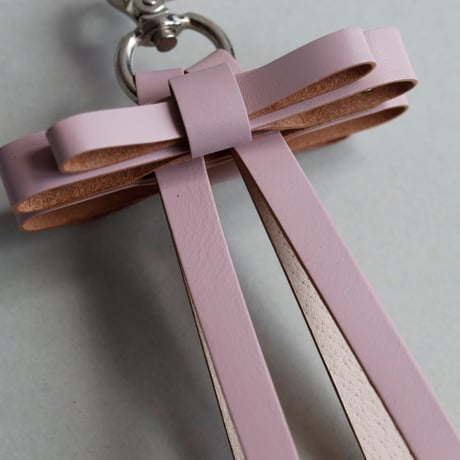 [archive] 黒点・シワあり リボン ハンドストラップ #ピンク / ribbon hand strap #pink