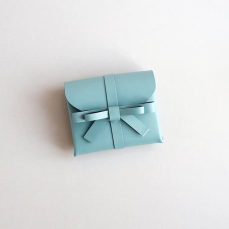 [sou series]  リボン ショートウォレット スモーキーミント / ribbon short wallet #smoky mint