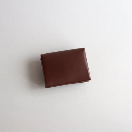 [花圃] フラワー ミニウォレット ブラウンxピンク / [flower garden] flower mini wallet #grayblue x brown x pink