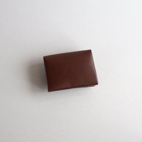 [花圃] フラワー ミニウォレット ブラウンxピンク / [flower garden] flower mini wallet #grayblue x brown x pink