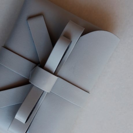 [archive] 汚れあり リボンカードケース＃ストーングレー / ribbon card case #stone gray