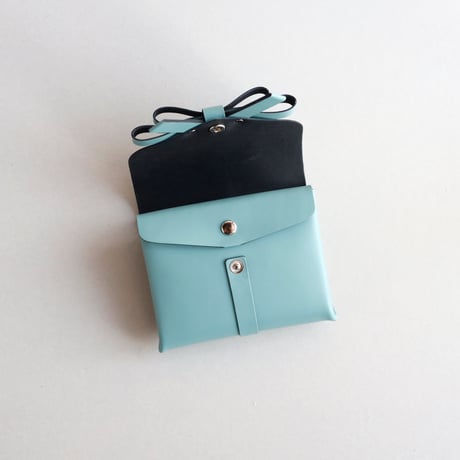 [sou series]  リボン ショートウォレット スモーキーミント / ribbon short wallet #smoky mint