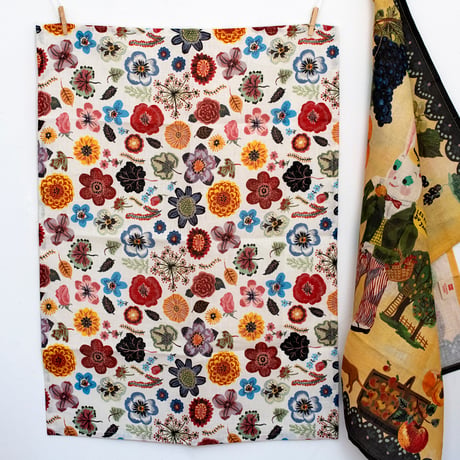 Nathalie Lété　Kitchen cloth "WILD FROWERS"