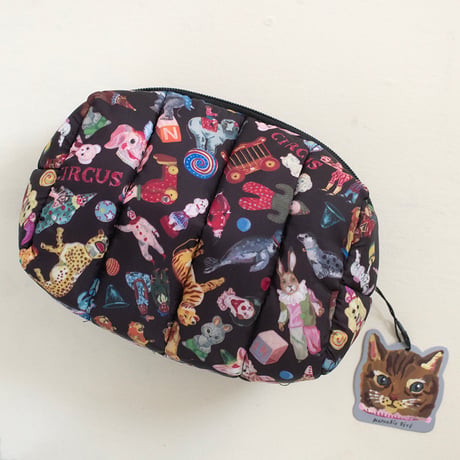 Nathalie Lété　 Quilted Box Pouch - Circus