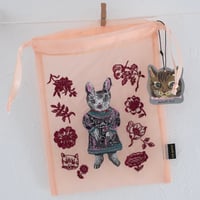 Nathalie Lété　Organza drawstring pouch　BLANCHE