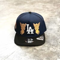 USA買付 LA Angel Embroidery 40th Anniversary 9FIFTY A-Frame  – Navy / Black　NEWERA-102