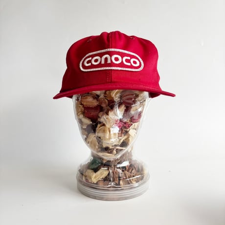 CONOCO CORPORATE LOGO PATCH SNAPBACK CAP / RED　 GV-52
