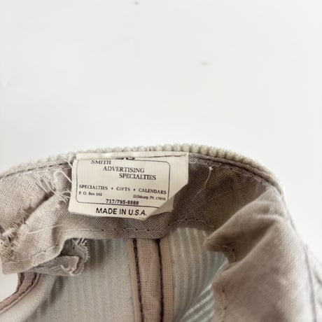 BAKER’S LIMESTONE USA-MADE CORDUROY SNAPBACK CAP / LIGHT GRAY   GV-60