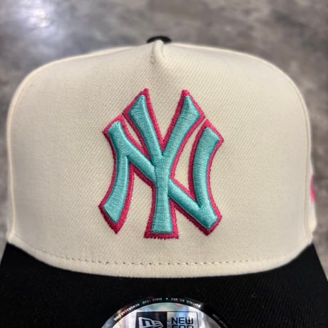 USA買付NEW ERA 9FORTY A-FRAME NEW YORK YANKEES YANKEE STADIUM 75TH CAP IVORY　NEWERA-114