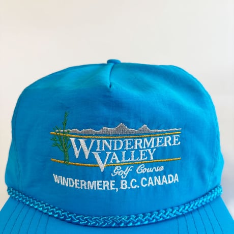 WINDERMERE VALLEY GOLF COURSE NYLON ROPE SNAPBACK CAP / TURQUOISE BLUE　 GV-44