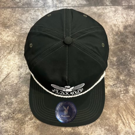 USA買付　Playboy Tennis Club 5 Panel Rope Cap – Forest Green US-82