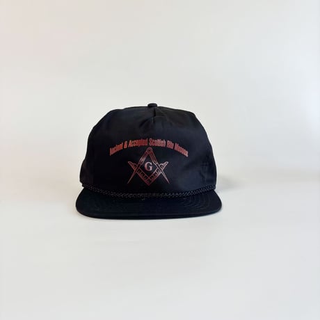 ANCIENT & ACCEPTED SCOTTISH RITE MASONIC ROPE CAP / BLACK　 GV-46