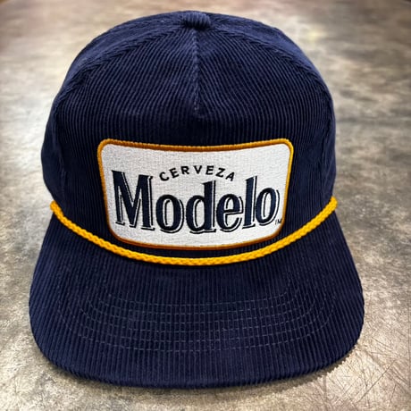 USA買付 MODELO CORDUROY ROPE GOLF SNAPBACK CAP NAVY　US-95