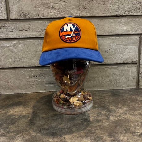 USA買付　AMERICAN NEEDLE NEW YORK ISLANDERS 2-TONE SNAPBACK CAP / HAZEL  BROWN × ROYAL　AN-38