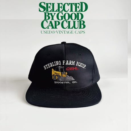 USA買付　VINTAGE STERLING FARM EQUIPMENT × GEHL EQUIPMENT SNAPBACK CAP – BLACK  GV-12