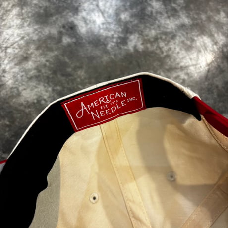 AMERICAN NEEDLE CLUB CAPTAIN – COCA-COLA SOCIAL CLUB CAP / IVORY × RED　AN-37