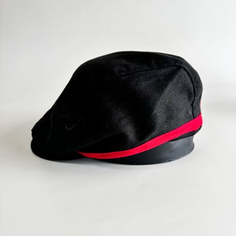 90s DEADSTOCK NIKE GOLF SWOOSH HUNTING CAP – BLACK / RED  GV-37
