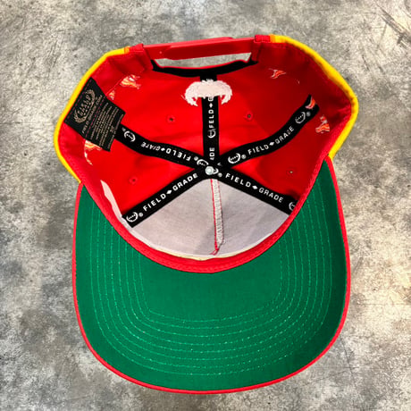 USA買付　FIELD GRADE EVERYTHING'S F*CKED FLAME SNAPBACK CAP RED　US-106