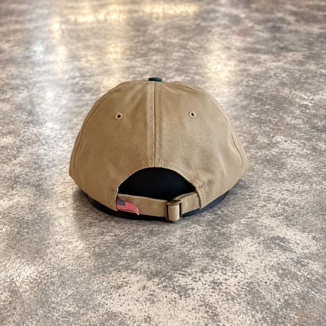 クーパーズタウンNYB_WASHED CAP (BEIGE/GREEN)  C-123