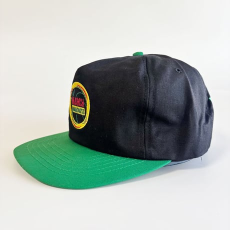 MARCH MADNESS MULTI SPONSOR PATCH SNAPBACK CAP / BLACK × GREEN  GV-38