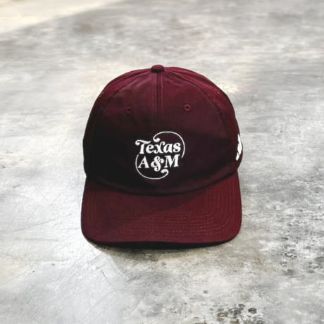 USA買付 TEXAS A&M AGGIES ADIDAS SEASONAL HALF FONT ADJUSTABLE CAP – MAROON　US-91
