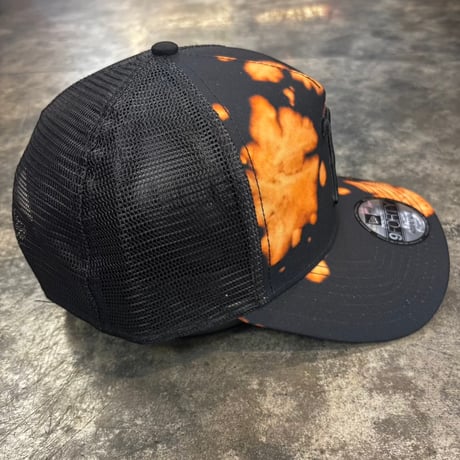 USA買付 NEW ERA Boston Red Sox 9FORTY A-Frame Bleach Print Trucker Cap – Black/Orange　NEWERA-94