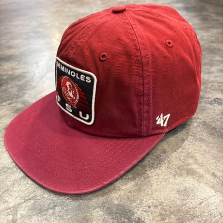 USA買付 ’47 FLORIDA STATE SEMINOLES FSU PATCH CAP BURGUNDY　US-103