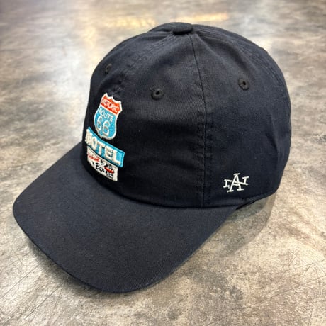 AMERICAN NEEDLE HISTORIC ROUTE 66 MOTEL CAP / BLACK　AN-39