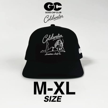 GC-GOOD COLDWATER PIN-UP CAP  – BLACK/WHITE M/L-L/XLSIZE  GC-57