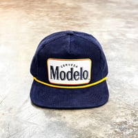 USA買付 MODELO CORDUROY ROPE GOLF SNAPBACK CAP NAVY　US-95