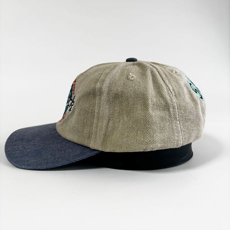 USA買付　VINTAGE HARD ROCK CAFE SAN JUAN SNAPBACK CAP – BEIGE / NAVY　GV-27