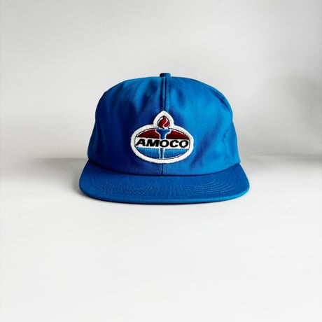 USA買付　VINTAGE AMOCO TORCH LOGO SNAPBACK CAP – BLUE　GV-24