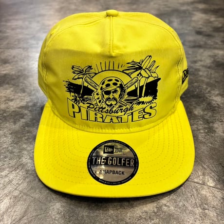 USA買付　NEW ERA THE GOLFER PITTSBURGH PIRATES GRAPHIC YELLOW SNAPBACK　NEWERA-119