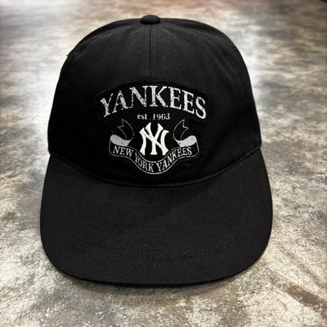 USA買付 MLB NEW YORK YANKEES VINTAGE LOGO CAP BLACK　US-102