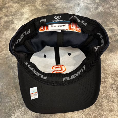 USA買付 TOP OF THE WORLD SYRACUSE ORANGE REFLEX LOGO FLEX HAT NAVY　US-99