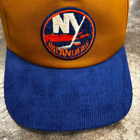 USA買付　AMERICAN NEEDLE NEW YORK ISLANDERS 2-TONE SNAPBACK CAP / HAZEL  BROWN × ROYAL　AN-38