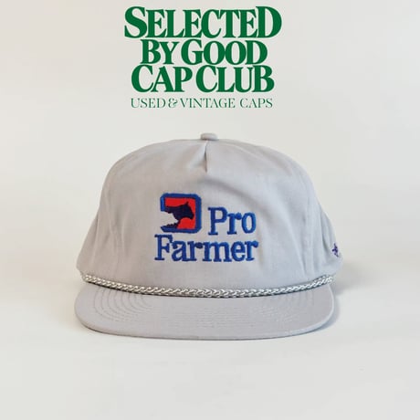 PRO FARMER × SCHERING-PLOUGH AGRICULTURAL PROMOTIONAL ROPE CAP / LIGHT GRAY　 GV-47