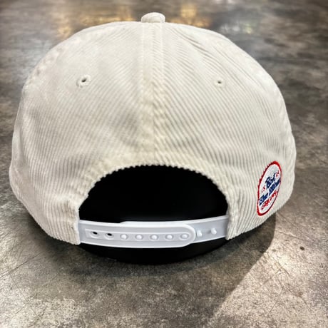 USA買付 PABST BLUE RIBBON CORDUROY ROPE GOLF SNAPBACK CAP WHITE / NAVY　US-97