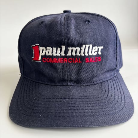 USA買付　VINTAGE PAUL MILLER COMMERCIAL SALES SNAPBACK CAP – NAVY　GV-15