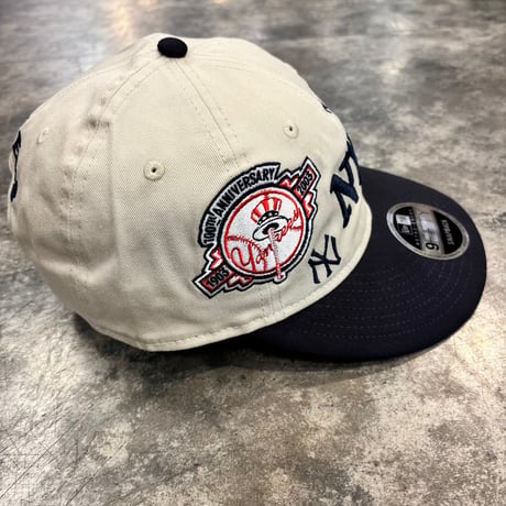 USA買付　NEW ERA 9FIFTY RETRO CROWN NEW YORK YANKEES COOPERSTOWN MULTI LOGO CREAM / NAVY　NEWERA-118