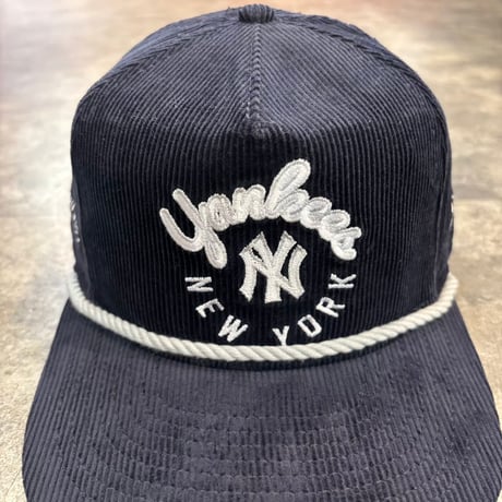 USA買付 NEW ERA THE GOLFER NEW YORK YANKEES CORDUROY ROPE CAP NAVY　NEWERA-112