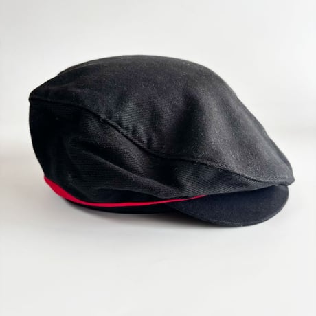 90s DEADSTOCK NIKE GOLF SWOOSH HUNTING CAP – BLACK / RED  GV-37
