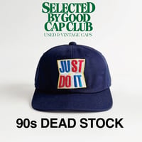 90's NIKE dead stock JUST DO IT LOGO NAVY  GV-33