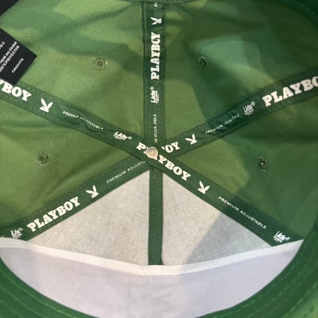 USA買付　Playboy Tennis Club 5 Panel Rope Cap Kelly Green US-83