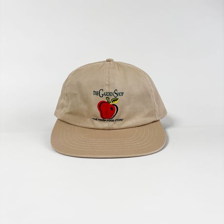 USA買付　THE GARDEN SHOP Apple Logo Vintage Cap｜MADE IN HONG KONG　GV-04
