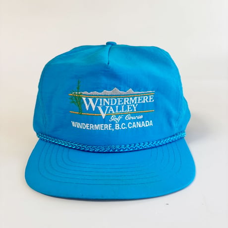 WINDERMERE VALLEY GOLF COURSE NYLON ROPE SNAPBACK CAP / TURQUOISE BLUE　 GV-44