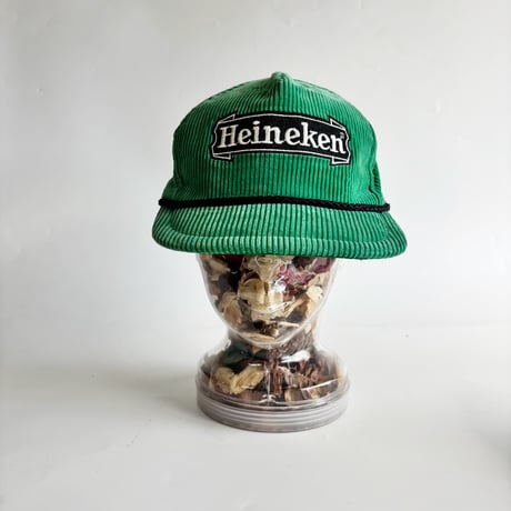 HEINEKEN “BEER BONNETS” CORDUROY ROPE CAP / GREEN   GV-59