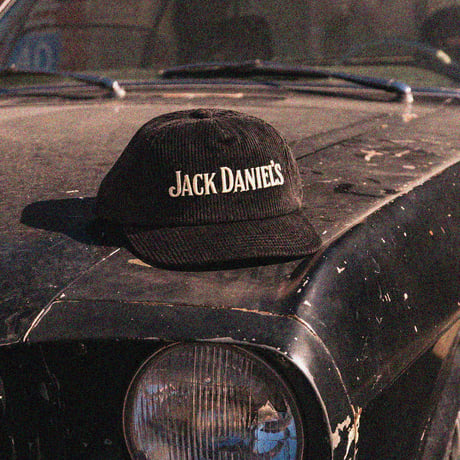USA買付　AMERICAN NEEDLE JACK DANIEL'S CORDUROY SNAPBACK CAP BLACK　AN-43