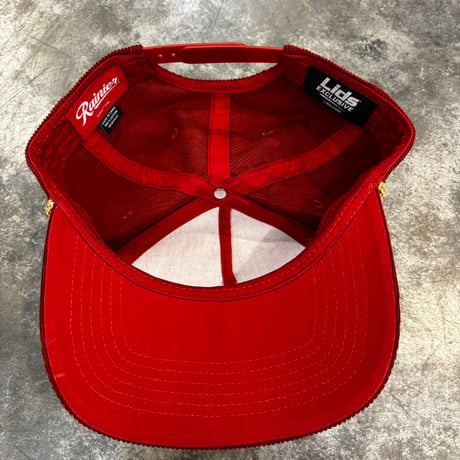 USA買付 RAINIER CORDUROY ROPE GOLF SNAPBACK HAT - RED　US-96